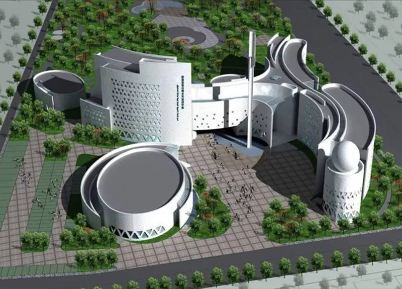 Application of GRC thermal insulation curtain wall panels in Inner Mongolia Youth Activity Center