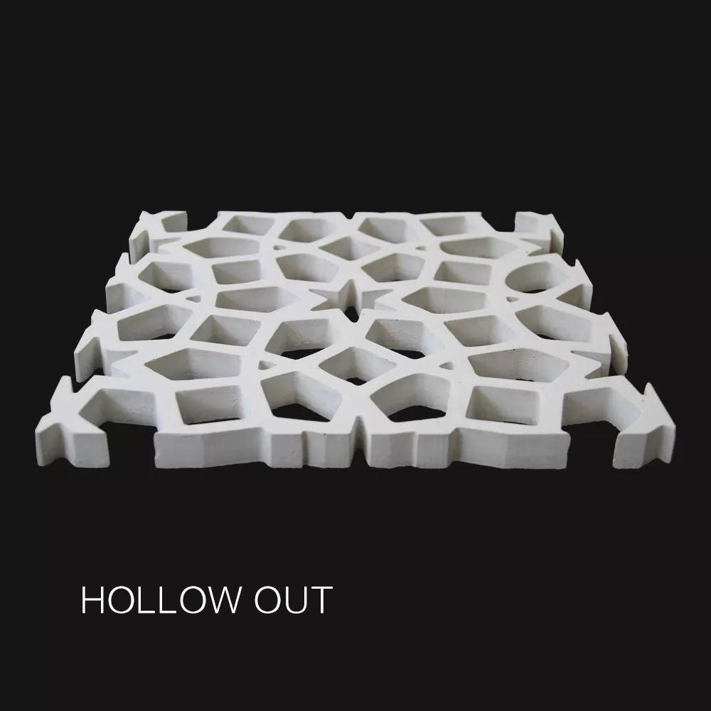 GRC hollow panels