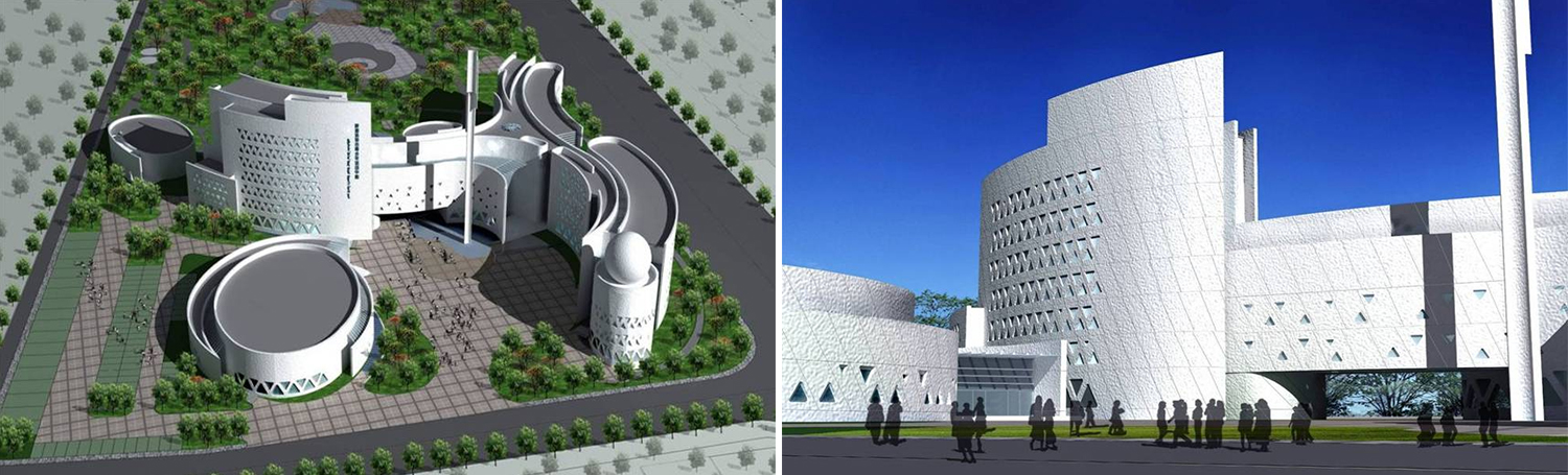 Application of GRC thermal insulation curtain wall panels in Inner Mongolia Youth Activity Center
